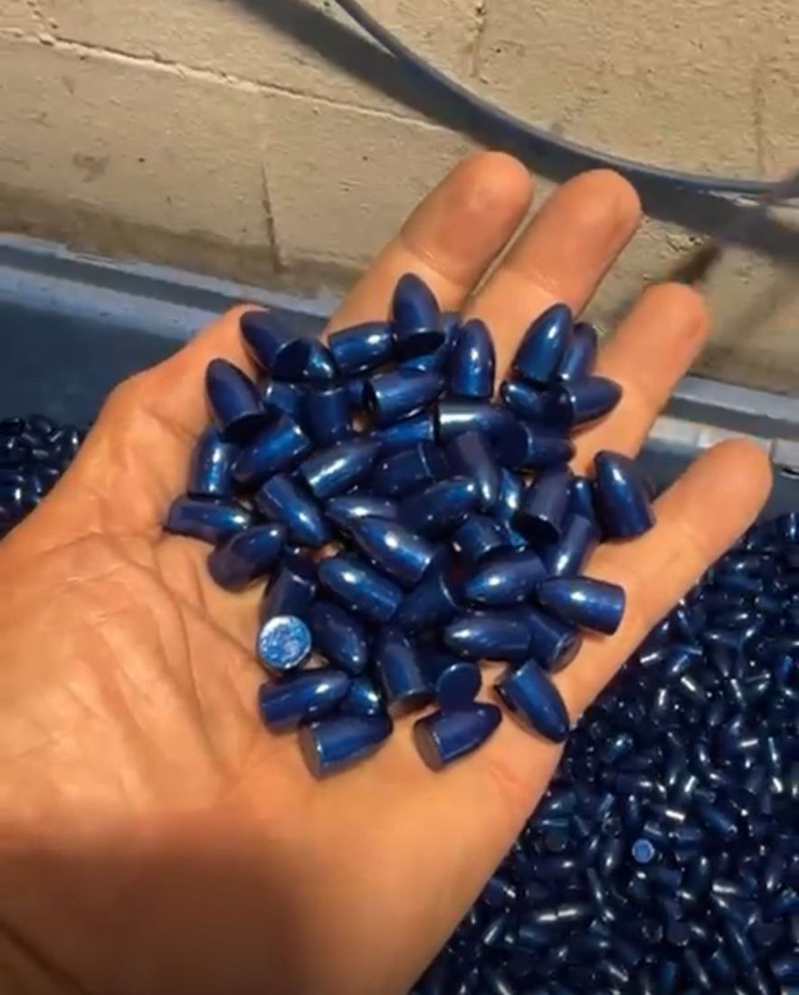 Projéteis HUNTERR com revestimento azul